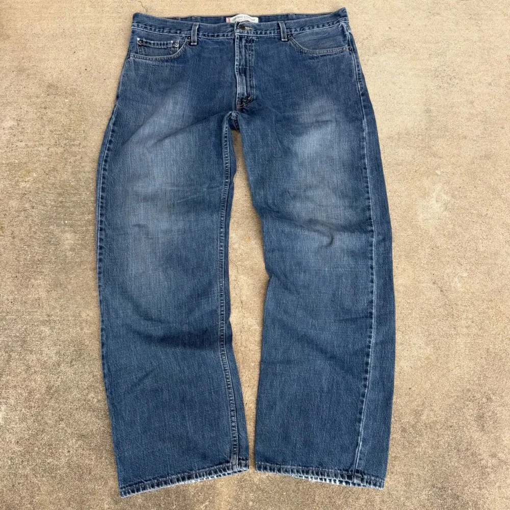Levi's | 529 Low Rise Straight Jeans Y2K Blue Denim W40 L32 Baggy Streetwear